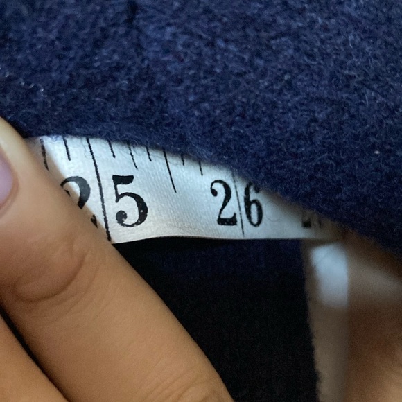 Zara Navy Blue Women's wool hooded Sweater medium - Picture 6 of 9